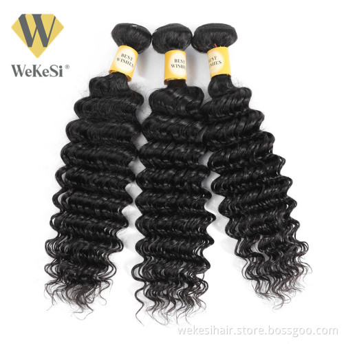 WKS Double Drawn Straight Hair Extension Raw Mink Brazilian Virgin Hair Bundle Unprocessed 100% Cuticle Aligned Human Hair